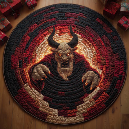 Krampus Quilted Round Mat GFTOHD12346