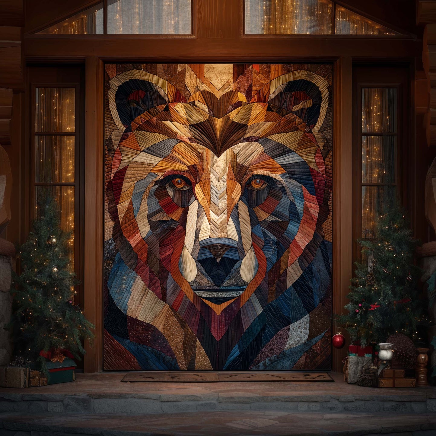 Bear Spirit Quilted Door Cover GFTOHD12352