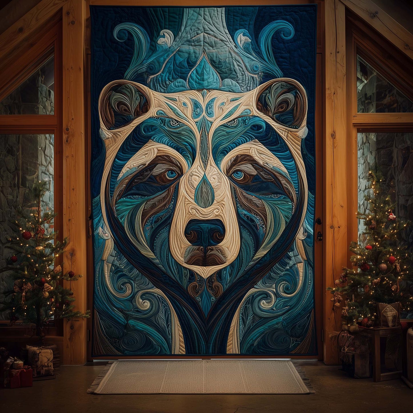 Bear Spirit Quilted Door Cover GFTOHD12353
