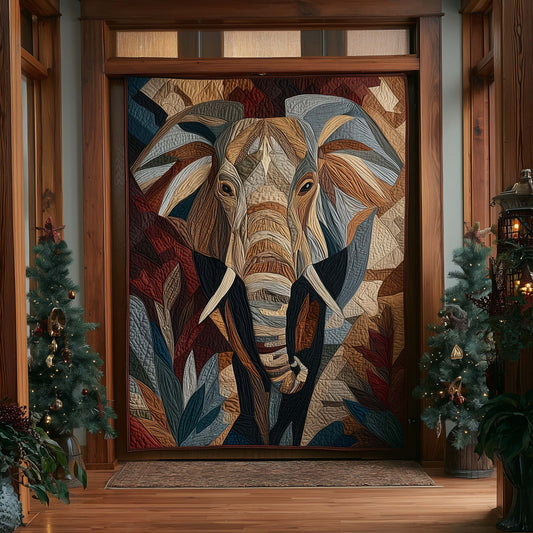 Elephant Spirit Quilted Door Cover GFTOHD12354