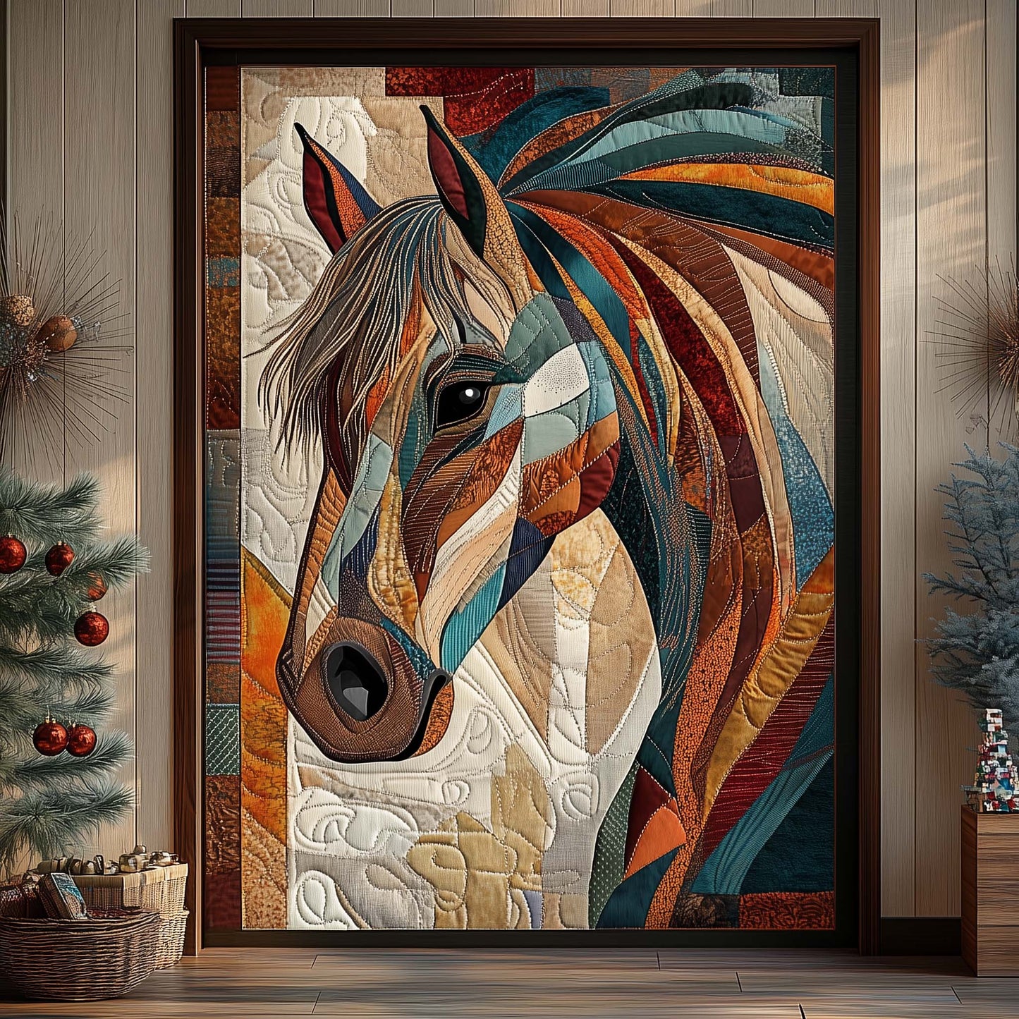 Horse Spirit Quilted Door Cover GFTOHD12356