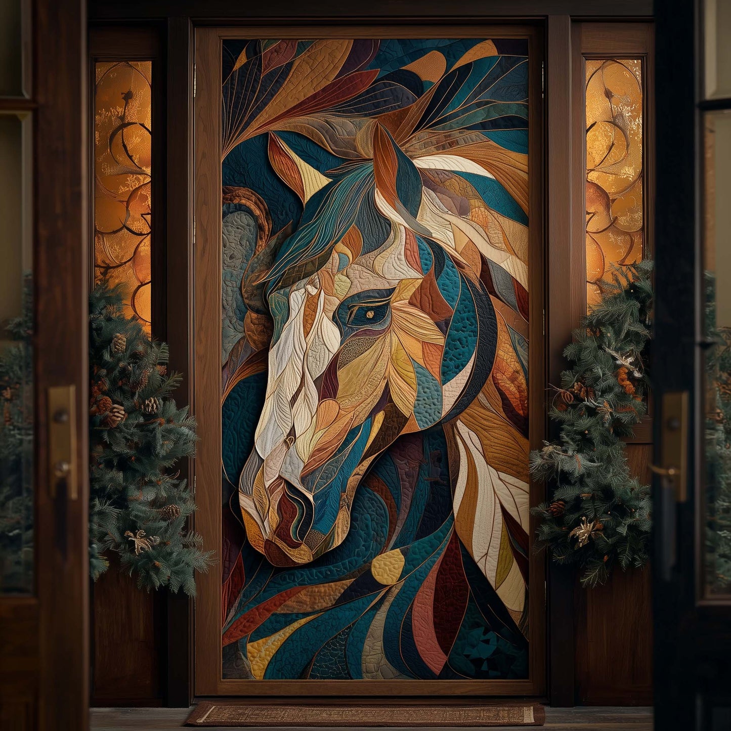 Horse Spirit Quilted Door Cover GFTOHD12357