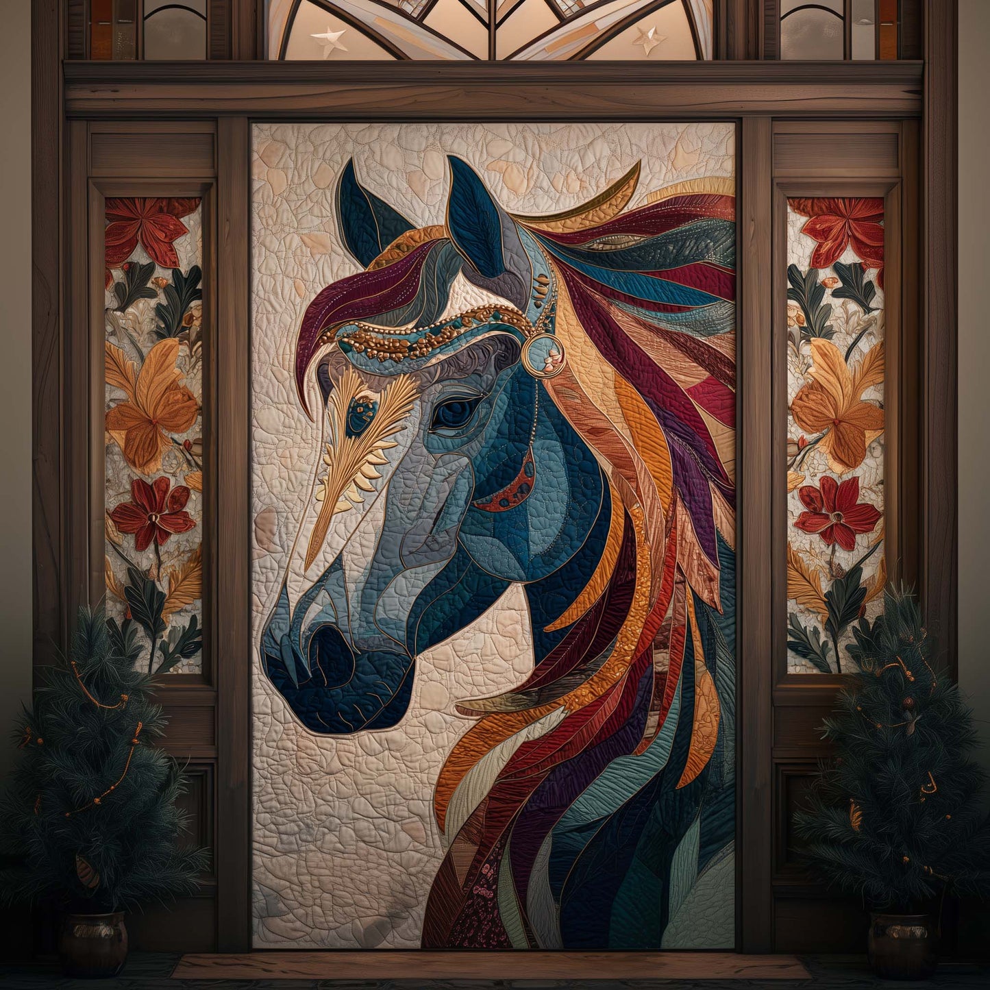 Horse Spirit Quilted Door Cover GFTOHD12358