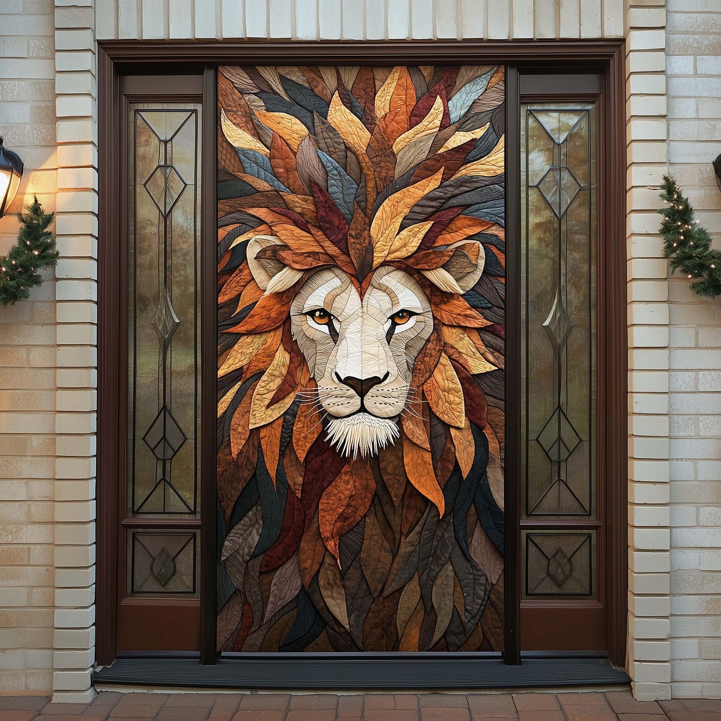 Lion Spirit Quilted Door Cover GFTOHD12359