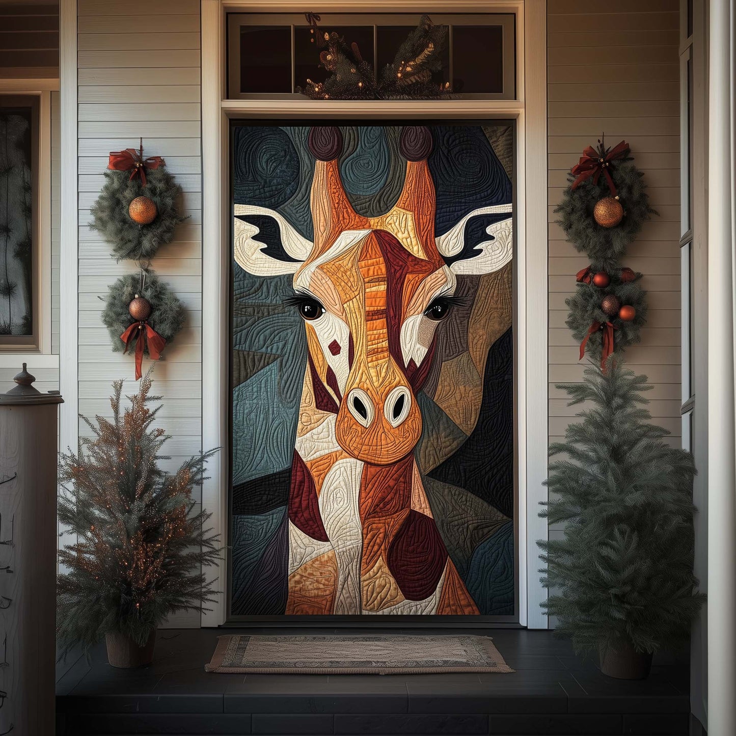 Giraffe Spirit Quilted Door Cover GFTOHD12365