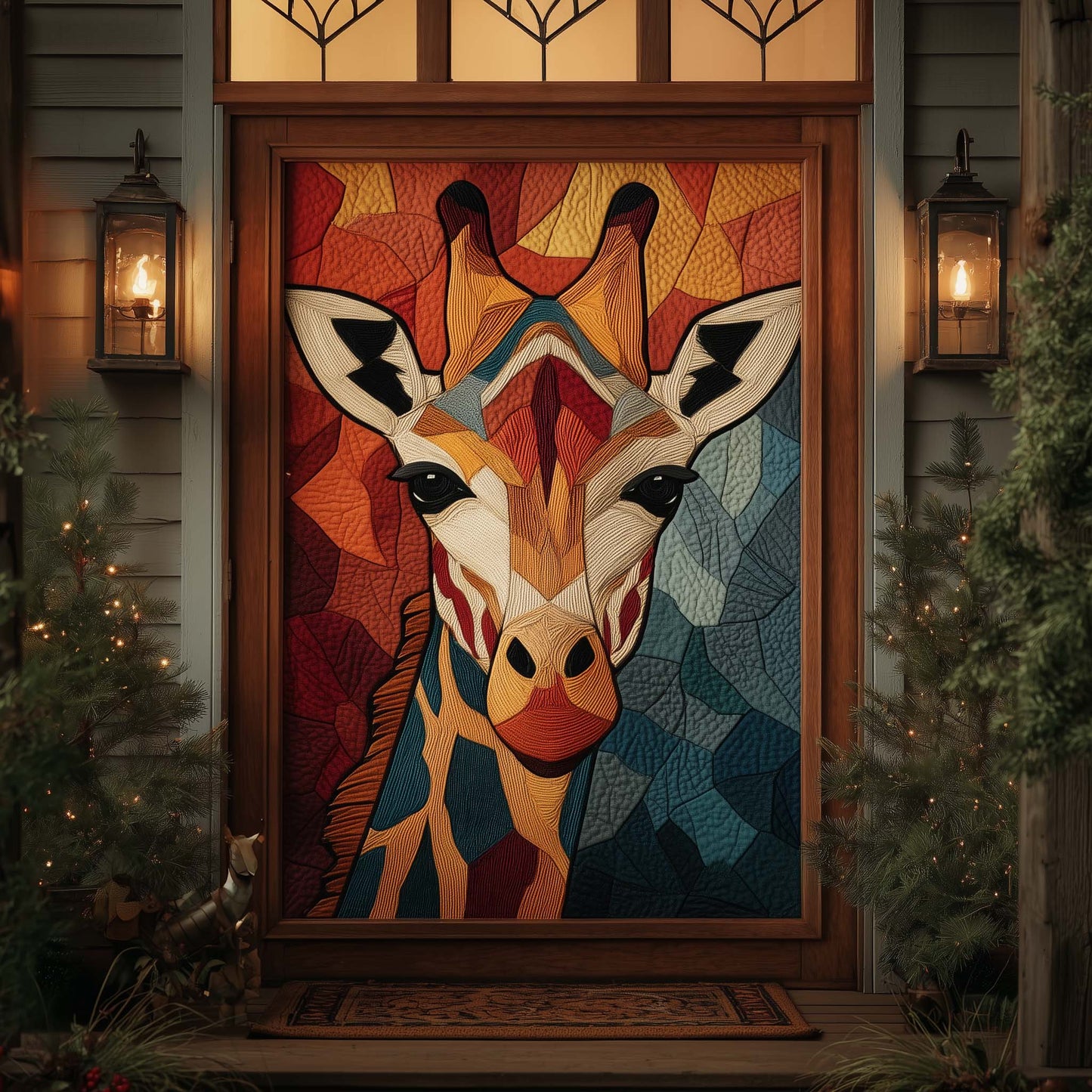 Giraffe Spirit Quilted Door Cover GFTOHD12366