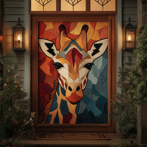 Giraffe Spirit Quilted Door Cover GFTOHD12366