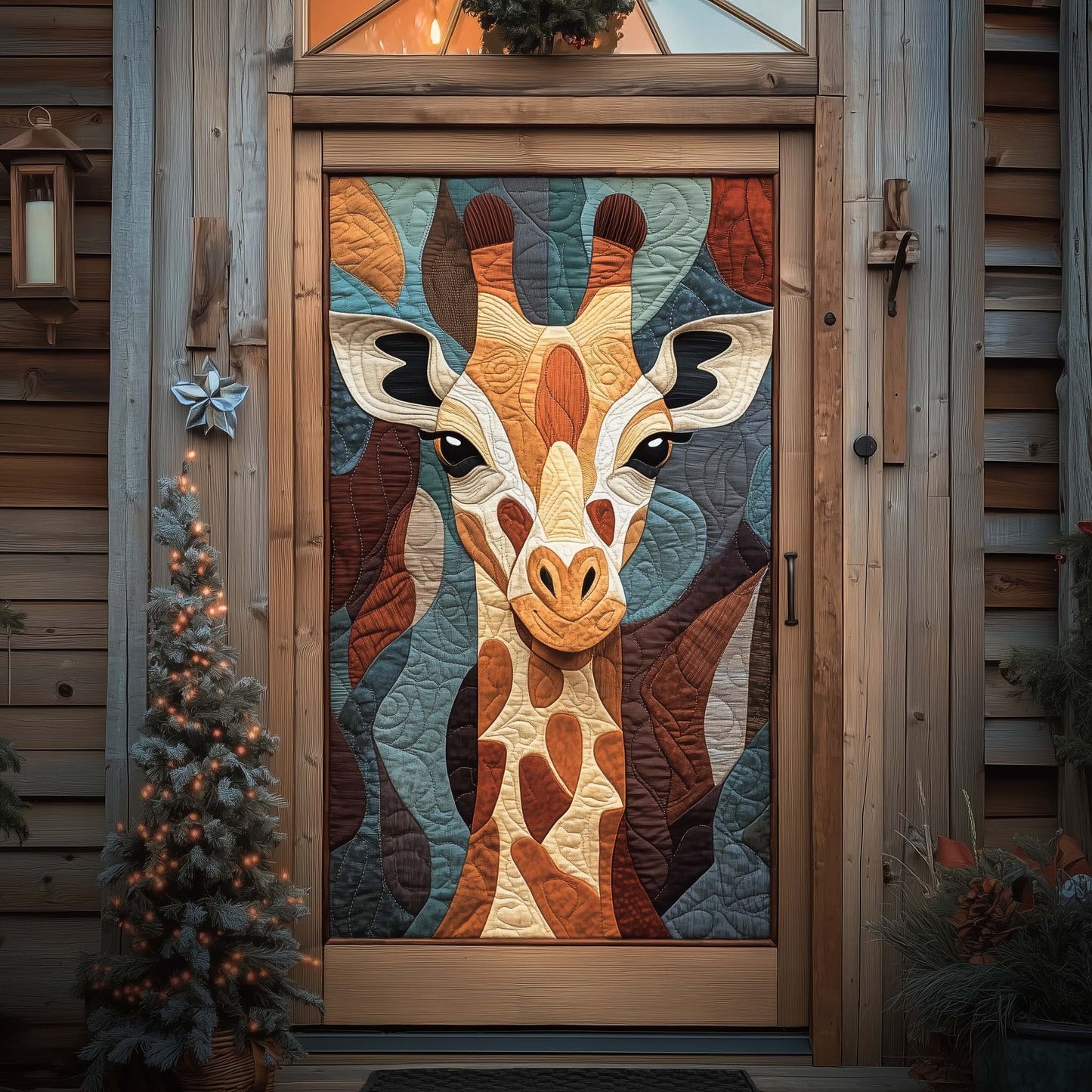 Giraffe Spirit Quilted Door Cover GFTOHD12367