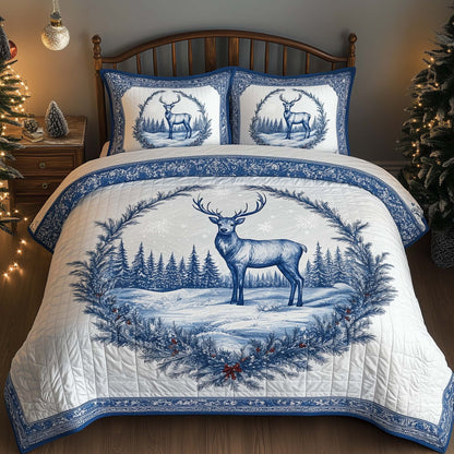 Festive Winter Chinoiserie Duvet Cover Set GFTOHD12402