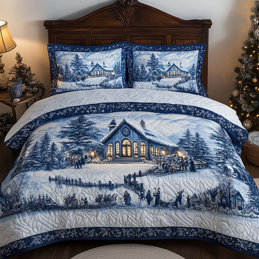 Festive Winter Chinoiserie Duvet Cover Set GFTOHD12403