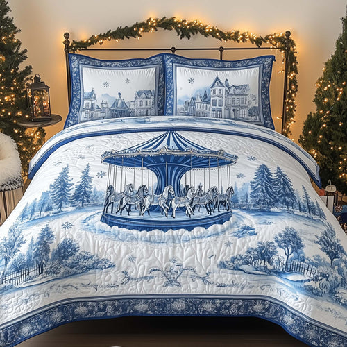 Festive Winter Chinoiserie Duvet Cover Set GFTOHD12407