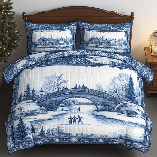 Festive Winter Chinoiserie Duvet Cover Set GFTOHD12408