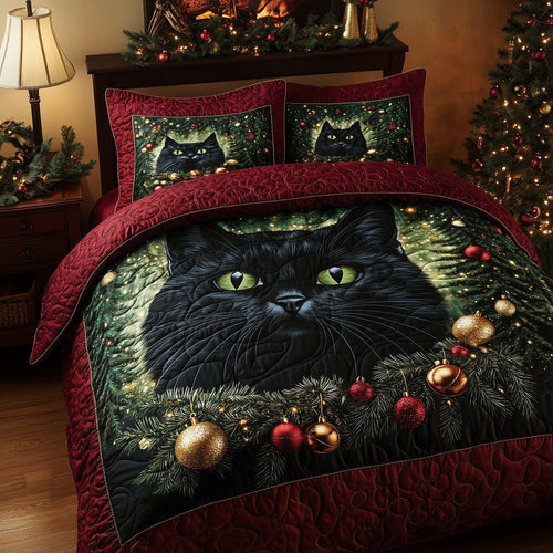 Christmas Cat Charm Duvet Cover Set GFTOHD12411