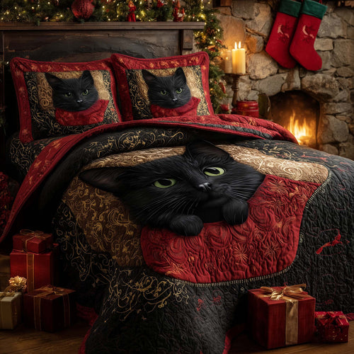 Christmas Cat Charm Duvet Cover Set GFTOHD12413