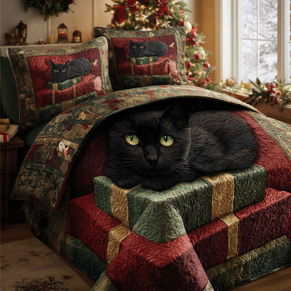 Christmas Cat Charm Duvet Cover Set GFTOHD12416