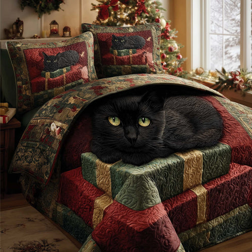 Christmas Cat Charm Duvet Cover Set GFTOHD12416