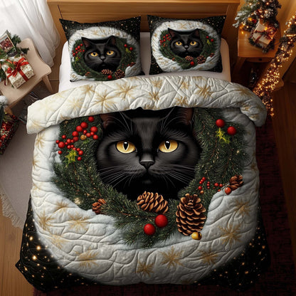Christmas Cat Charm Duvet Cover Set GFTOHD12419