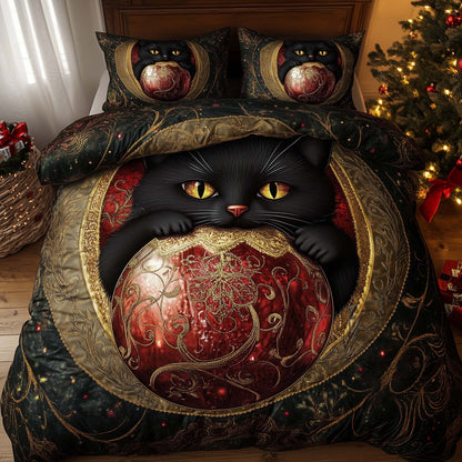 Christmas Cat Charm Duvet Cover Set GFTOHD12423