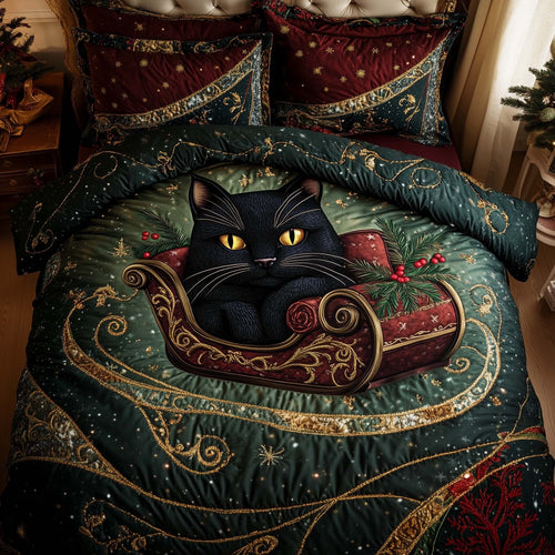 Christmas Cat Charm Duvet Cover Set GFTOHD12424