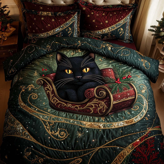 Christmas Cat Charm Duvet Cover Set GFTOHD12424