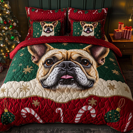 Christmas Frenchie Duvet Cover Set GFTOHD12430