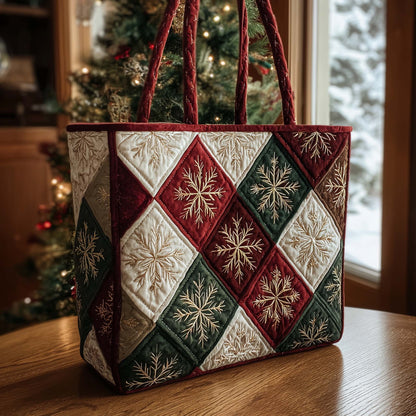 Christmas Patchwork Quilted Tote Bag GFTOHD12464