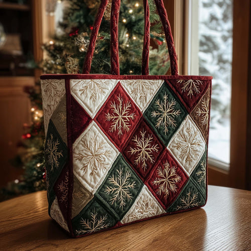 Christmas Patchwork Quilted Tote Bag GFTOHD12464