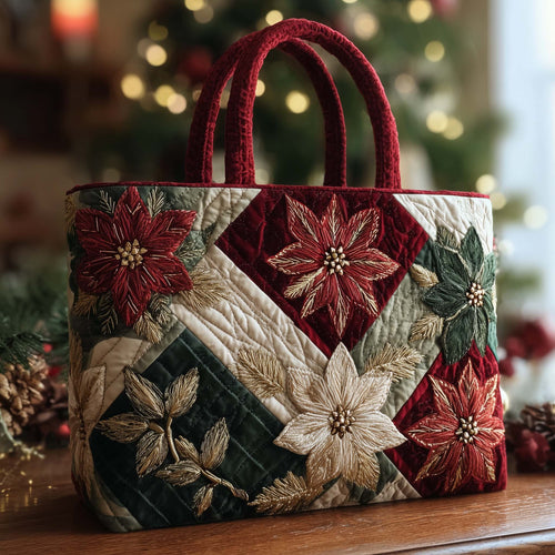 Christmas Patchwork Quilted Tote Bag GFTOHD12465