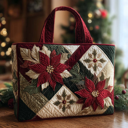 Christmas Patchwork Quilted Tote Bag GFTOHD12466