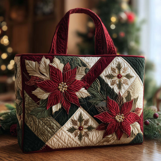 Christmas Patchwork Quilted Tote Bag GFTOHD12466