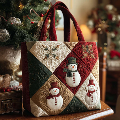 Christmas Patchwork Quilted Tote Bag GFTOHD12470