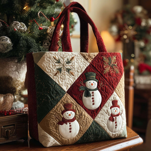 Christmas Patchwork Quilted Tote Bag GFTOHD12470