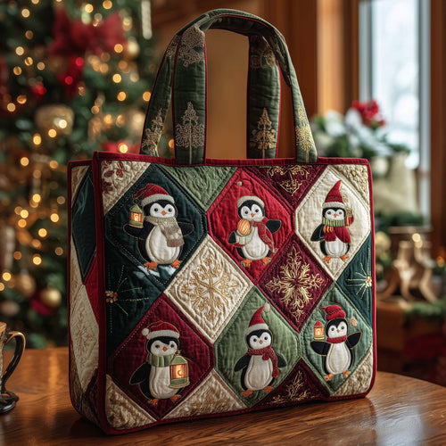 Christmas Patchwork Quilted Tote Bag GFTOHD12474