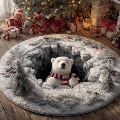 Bear Holiday Delight Quilted Round Mat GFTOHD12519