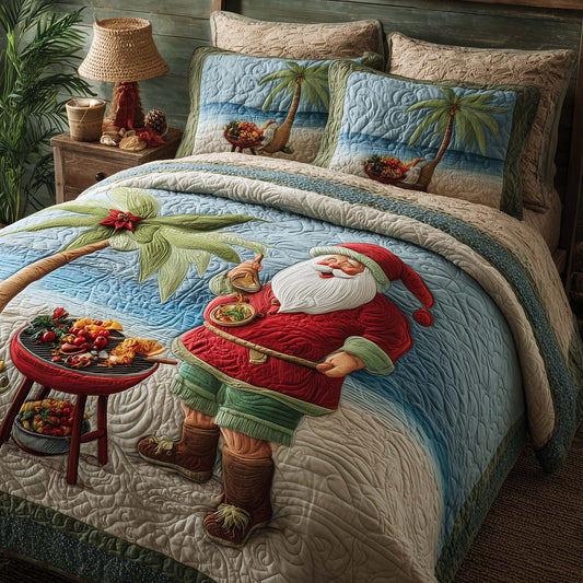 Santa Tropical Vacation Duvet Cover Set GFTOHD12537