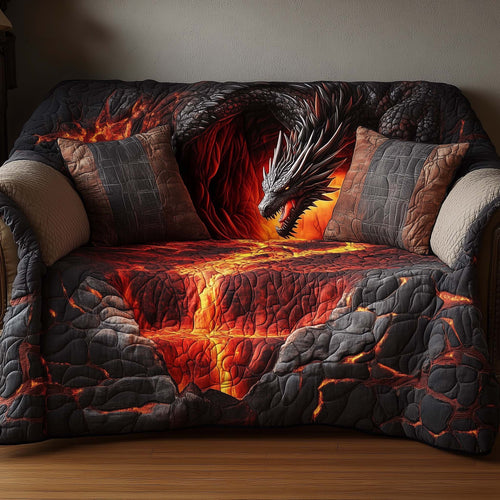 Majestic Dragon Quilted Sofa Cover GFTOHD12539