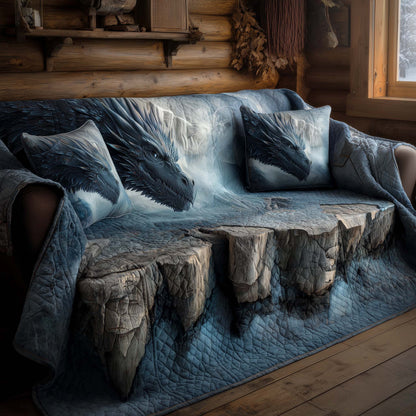 Majestic Dragon Quilted Sofa Cover GFTOHD12541