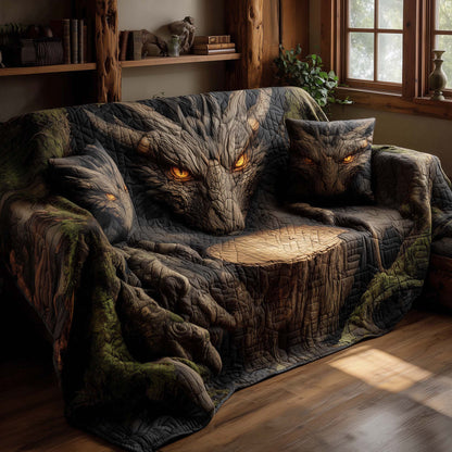 Majestic Dragon Quilted Sofa Cover GFTOHD12544