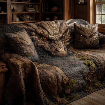 Majestic Dragon Quilted Sofa Cover GFTOHD12545
