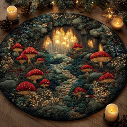 Mushroom Quilted Round Mat GFTOHD12571
