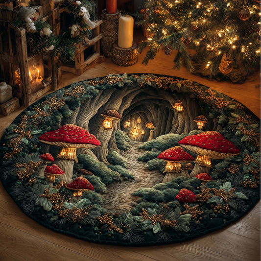 Mushroom Quilted Round Mat GFTOHD12572