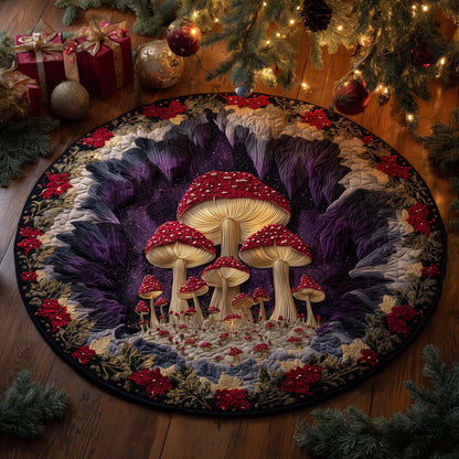 Mushroom Quilted Round Mat GFTOHD12575