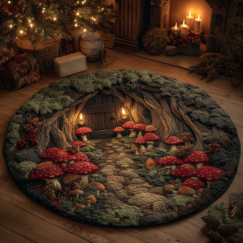Mushroom Quilted Round Mat GFTOHD12577