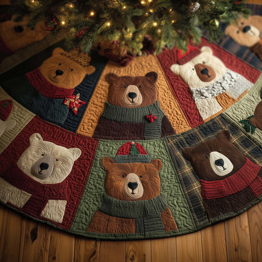 Bear Spirit Quilted Tree Skirt GFTOHD12607