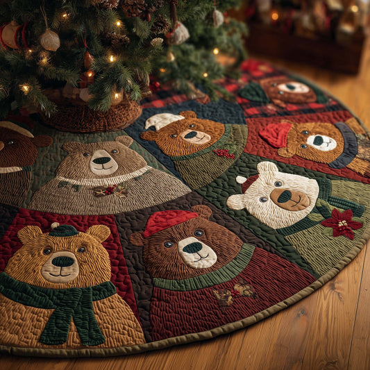 Bear Spirit Quilted Tree Skirt GFTOHD12608