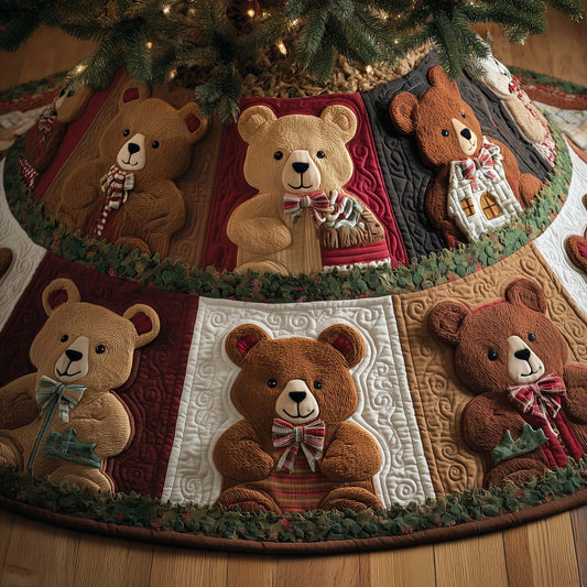 Bear Spirit Quilted Tree Skirt GFTOHD12610