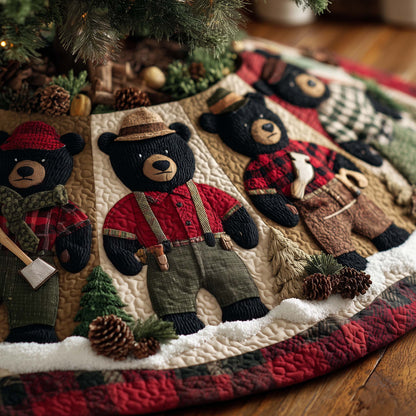 Bear Spirit Quilted Tree Skirt GFTOHD12614