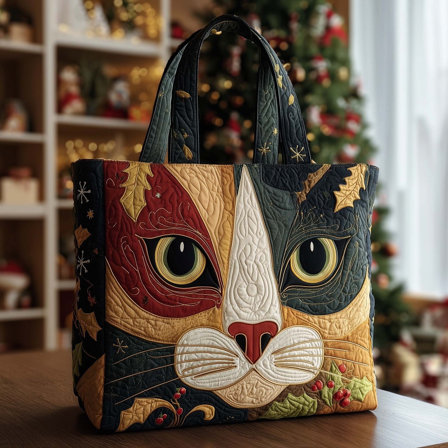 Catitude Charm Quilted Tote Bag GFTOHD12644