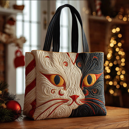 Catitude Charm Quilted Tote Bag GFTOHD12649