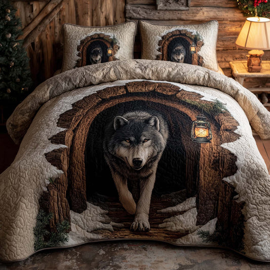 Winter Wild Wolf Duvet Cover Set GFTOHD12694